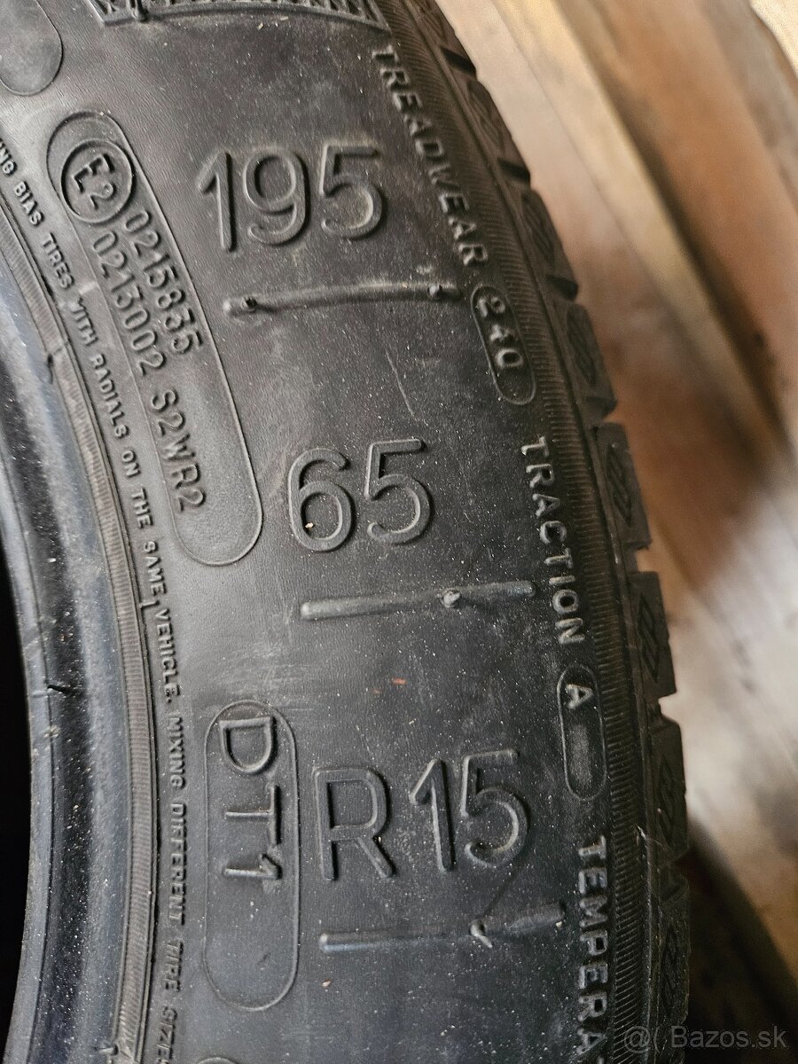 Predám letné pneumatiky 195/65 R15