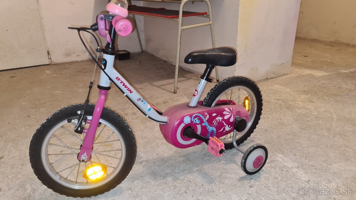 BTWIN - Detský dievčenský 14-palcový bicykel