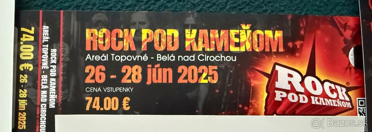 Rock pod kameňom