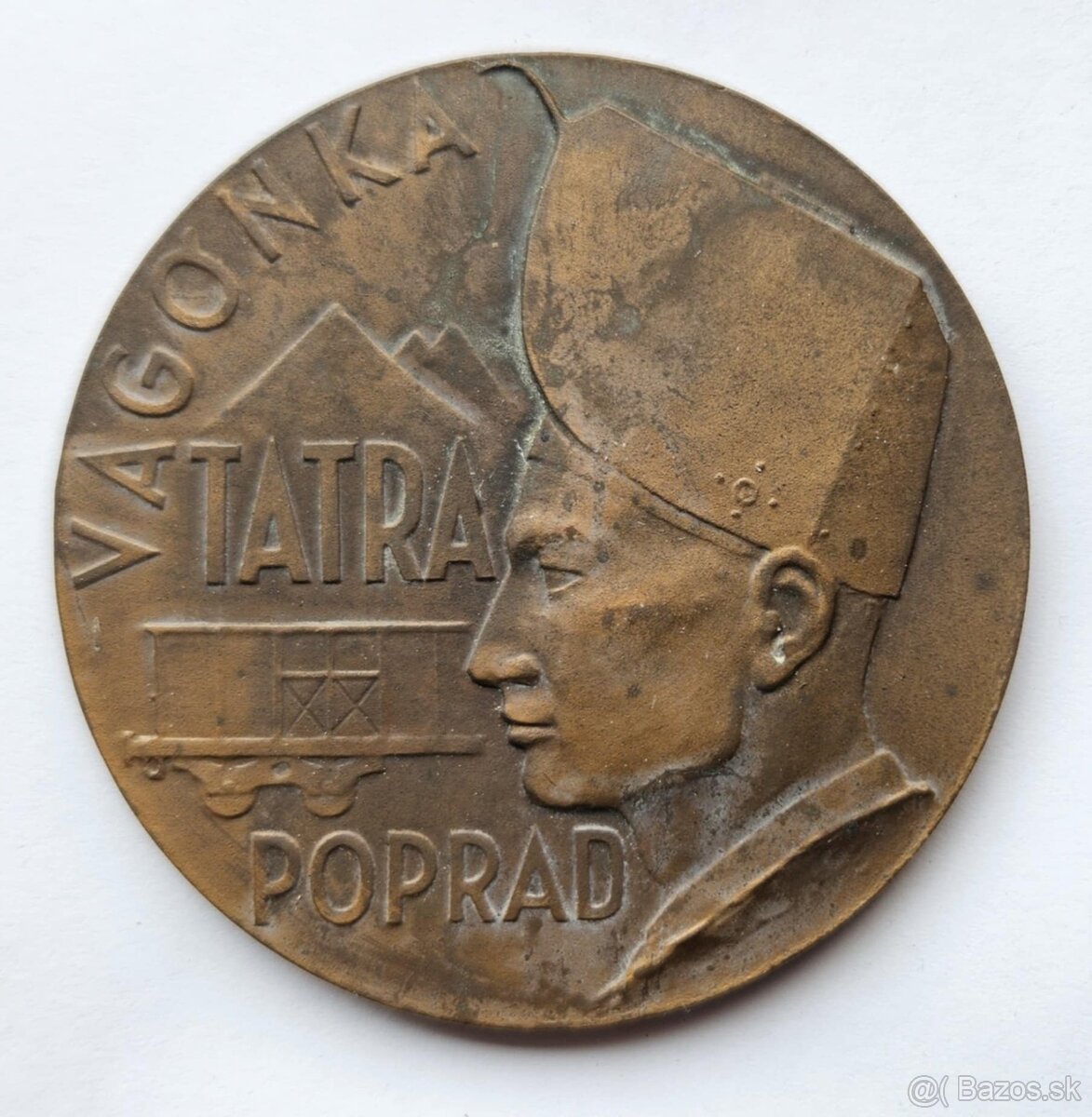 Bronzova plaketa Tatravagonka Poprad