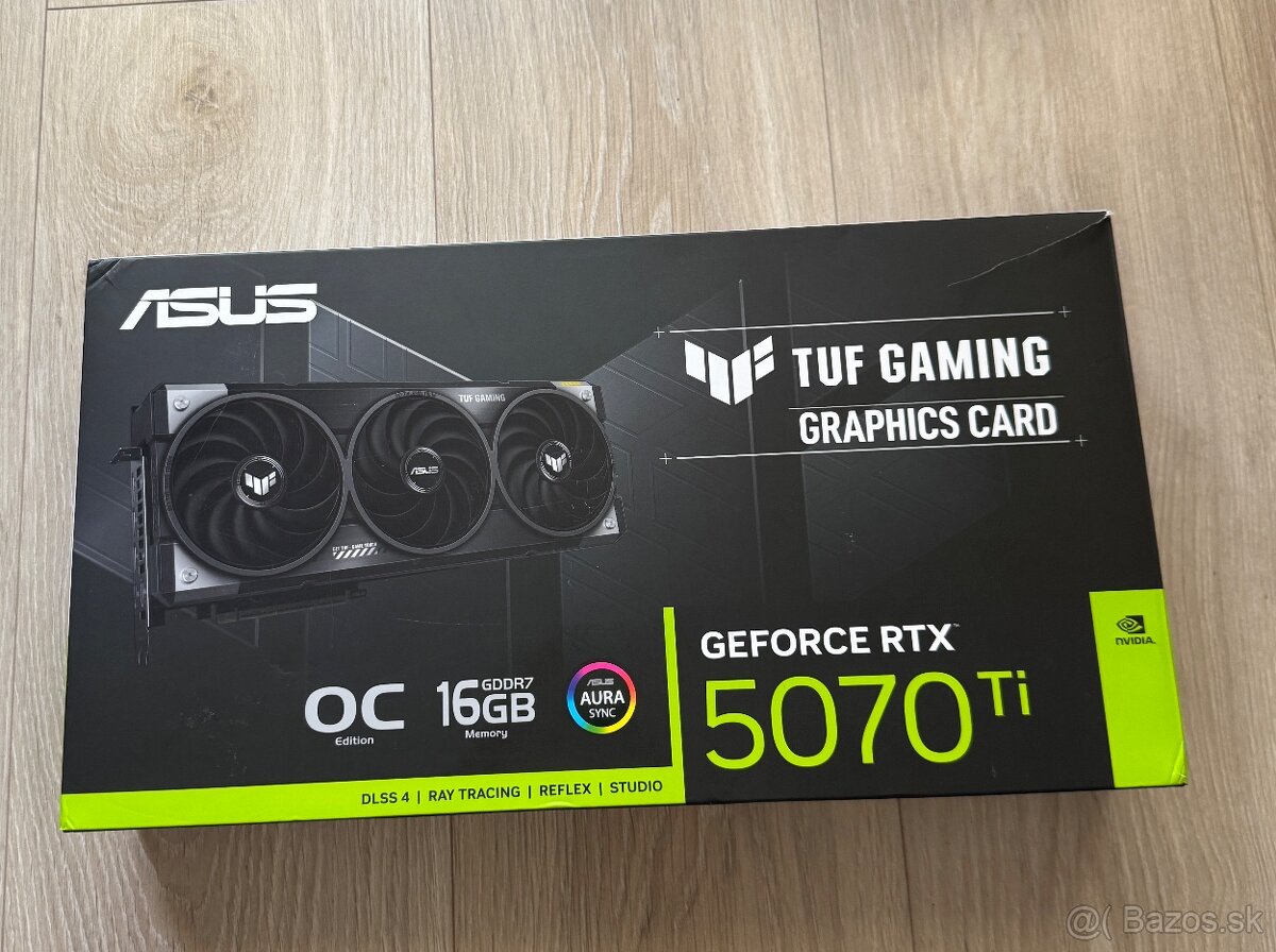 ASUS TUF NVIDIA GeForce RTX 5070 Ti 16GB GDDR7 OC