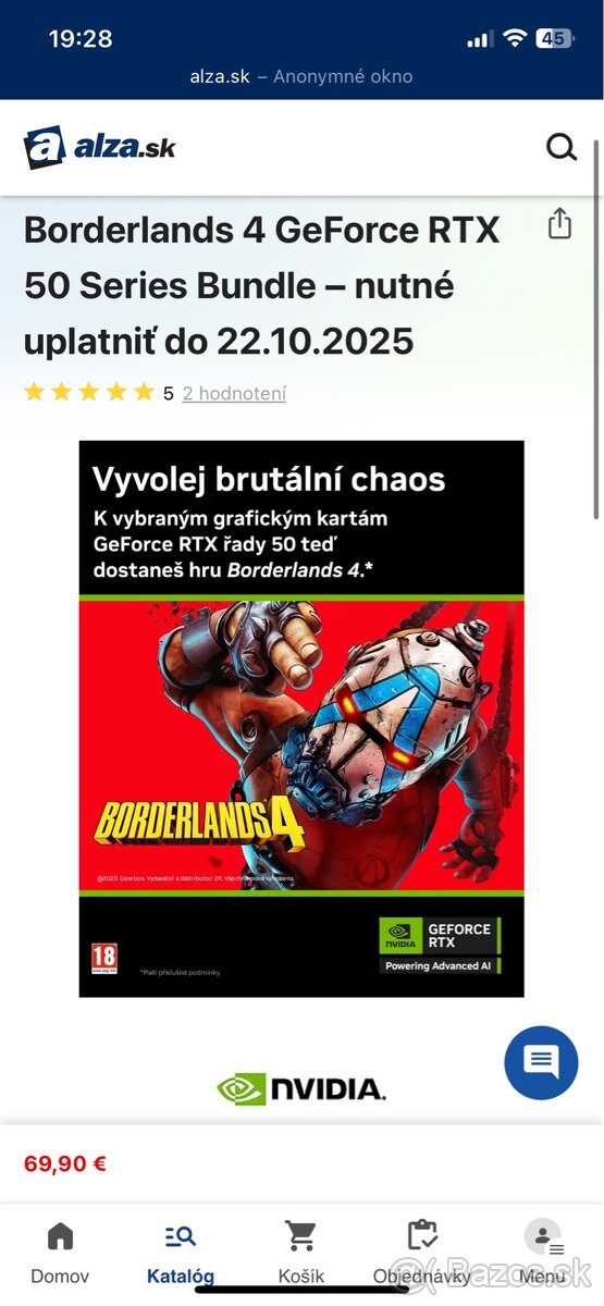 Predám kód na Borderlands 4
