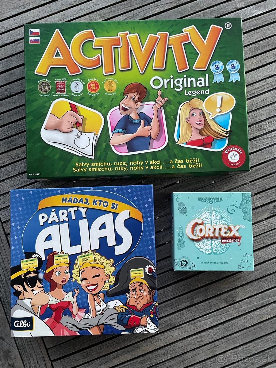 Spoločenské hry - Activity, Párty Alias, Mozgovňa Cortex