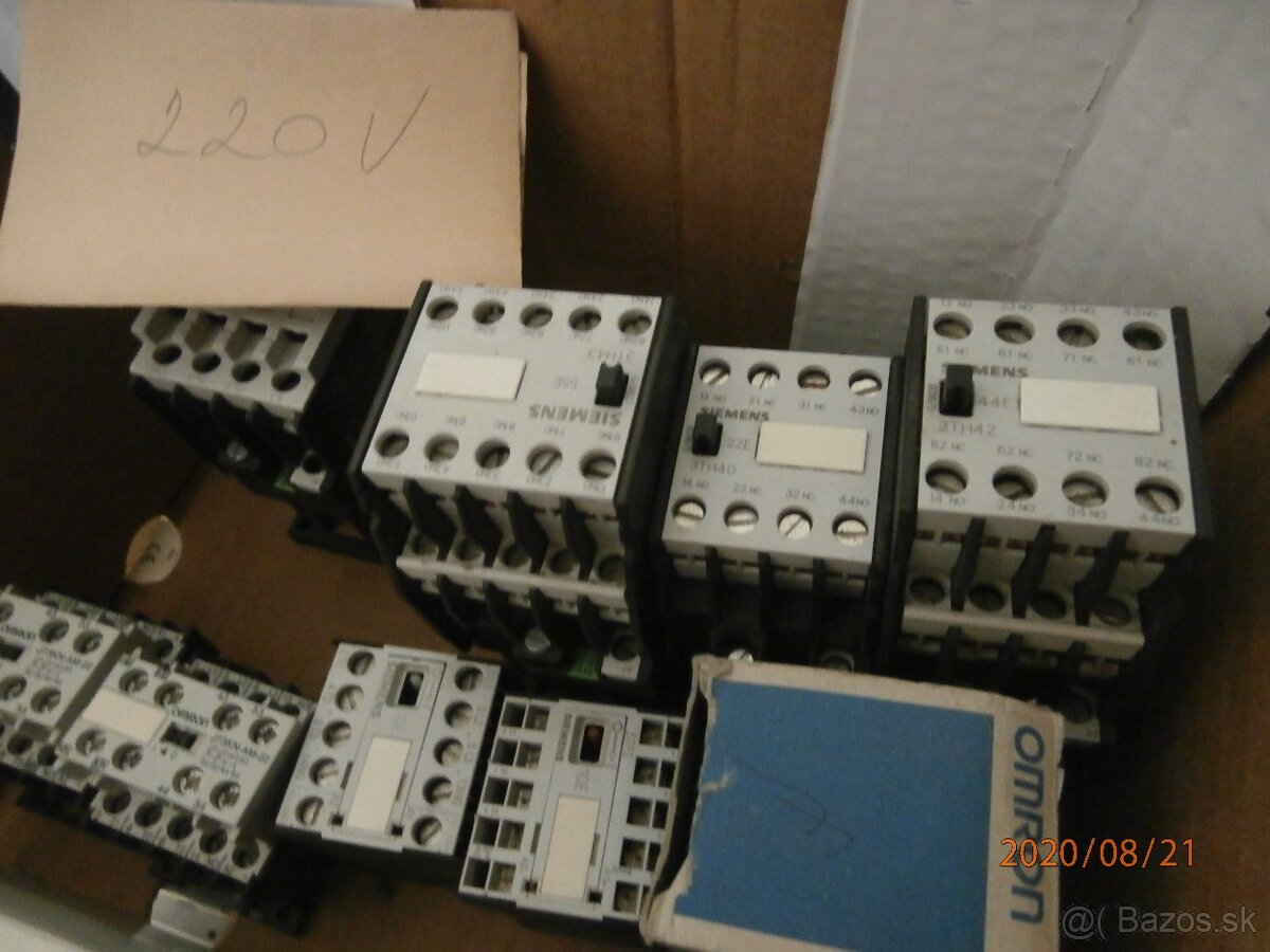 Stykače 110V,24VAC,24VDC.