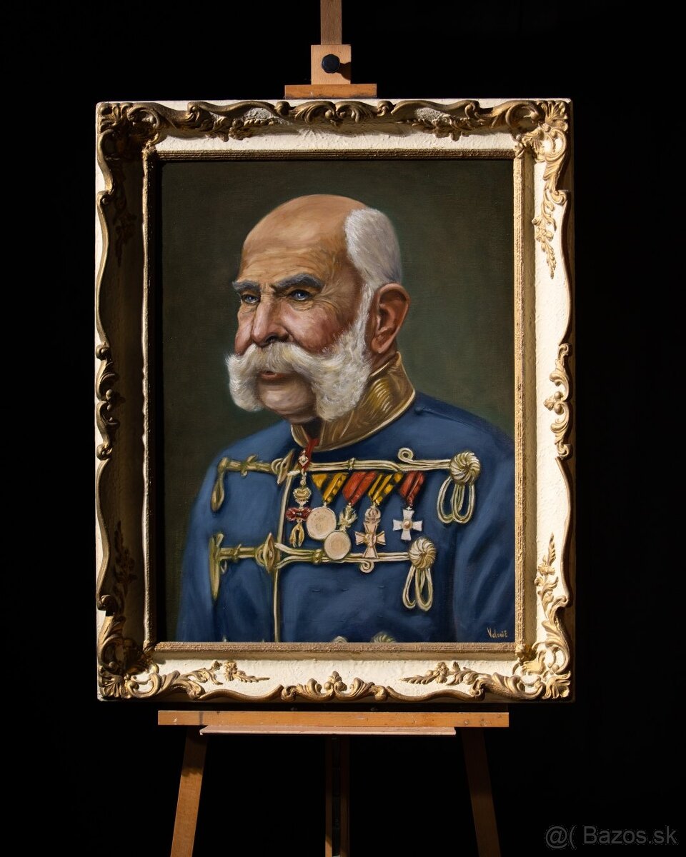 Portrét František Jozef I. - tradičná olejomaľba