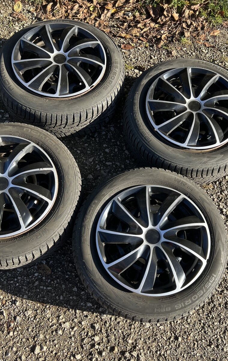 Plechove disky so zimnymi pneumatikami 195/60 R16