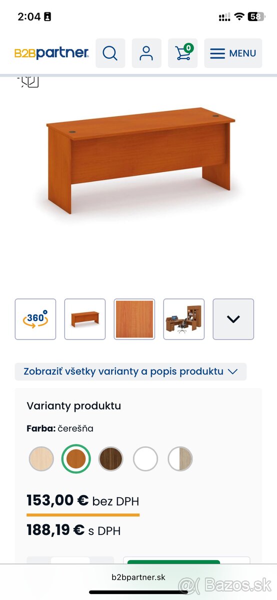 Kancelársky/pisaci stôl