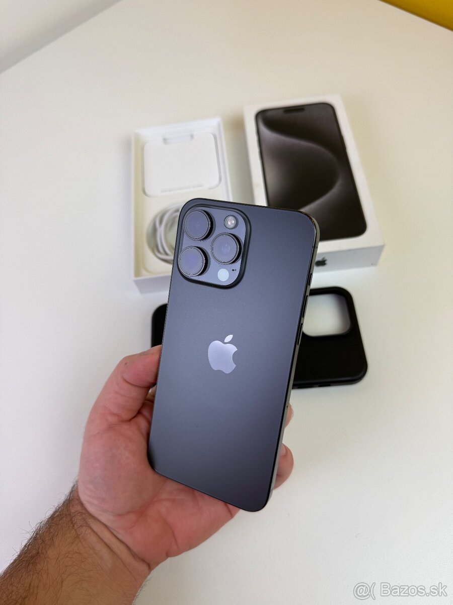 Predam vymenim Iphone 15 Pro Max 256GB čierny