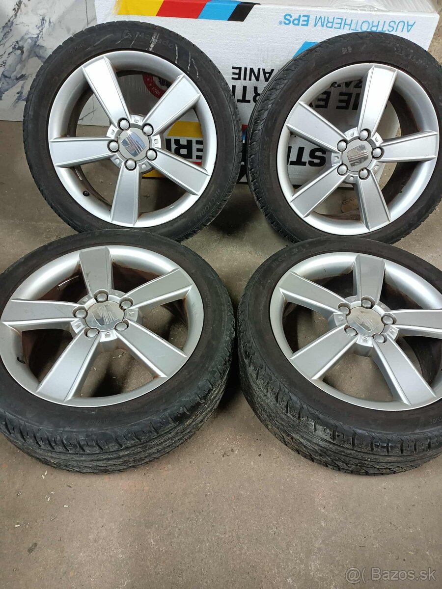 4ks alu disky orig. Seat 5x112 R17 7mm 225/45