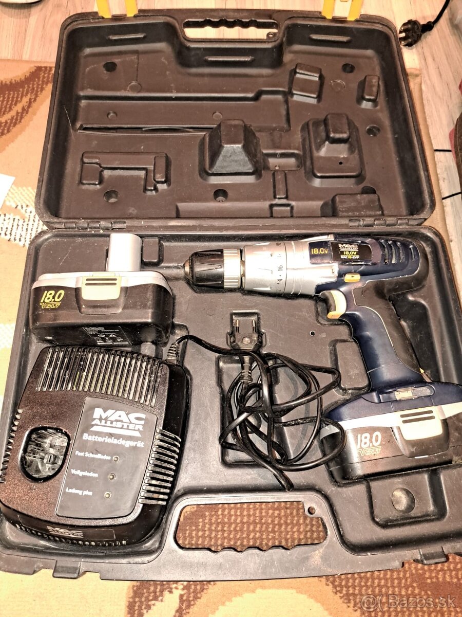AKU PRÍKLEPOVA VRTAČKA MAC ALLISTER 18V