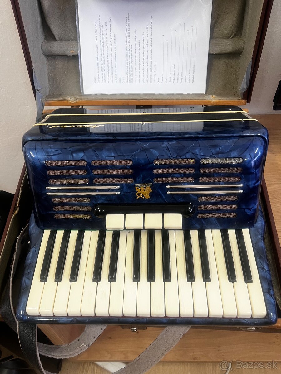 🎶 Predám Akordeón Accord - Krásny Modrý Dizajn 🎶