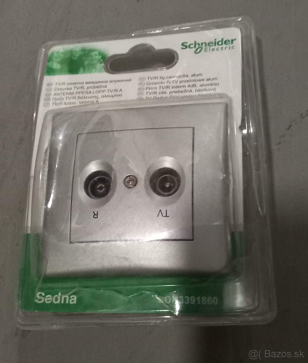 ZÁSUVKY, dátová a TV/R, značky SCHNEIDER ELECTRIC