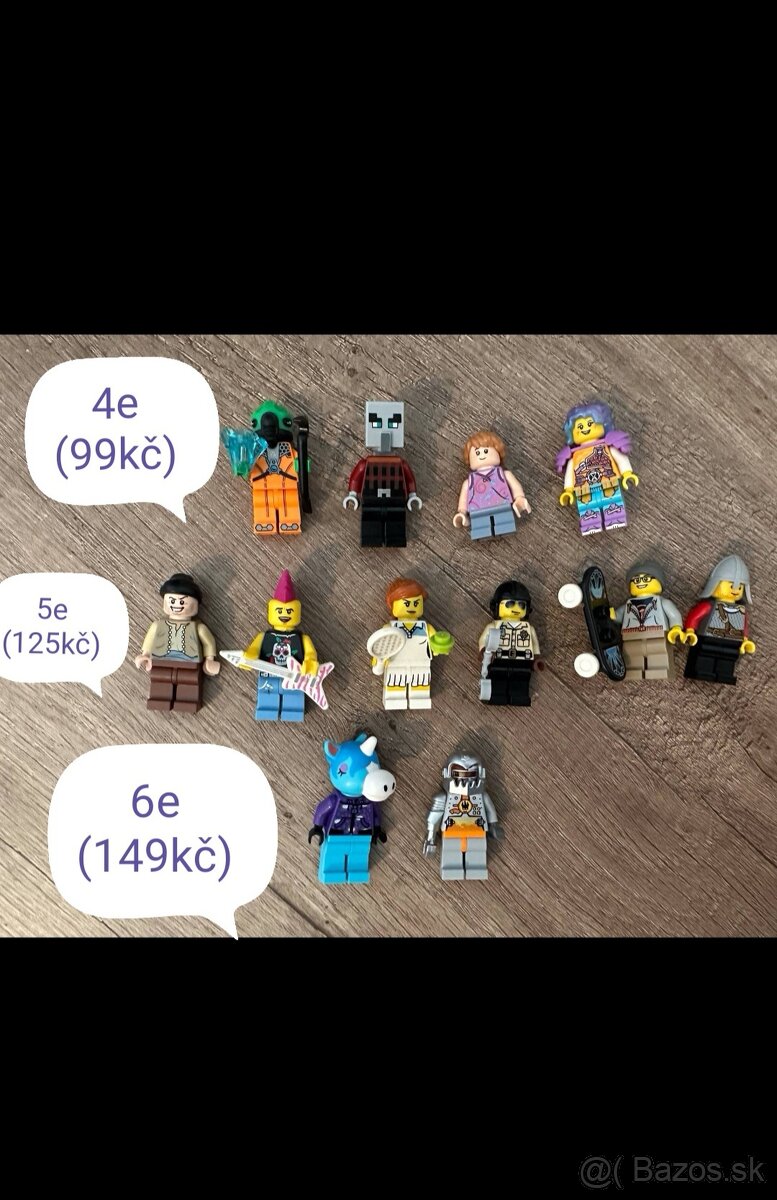 Lego minifigúrky rôzne