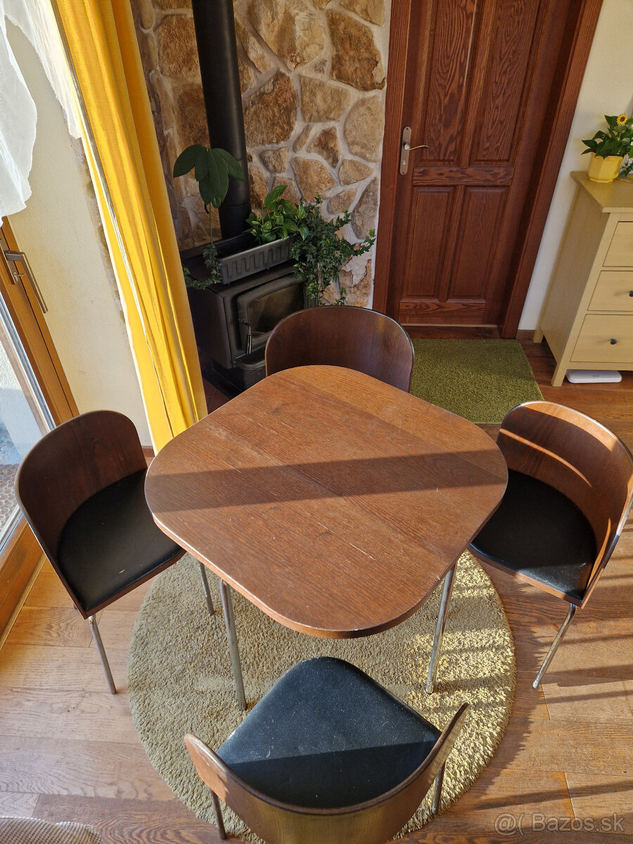 IKEA FUSION jedálenský set – stôl + 4 stoličky