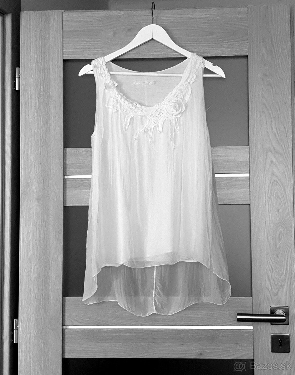 Hodvábny top UNI