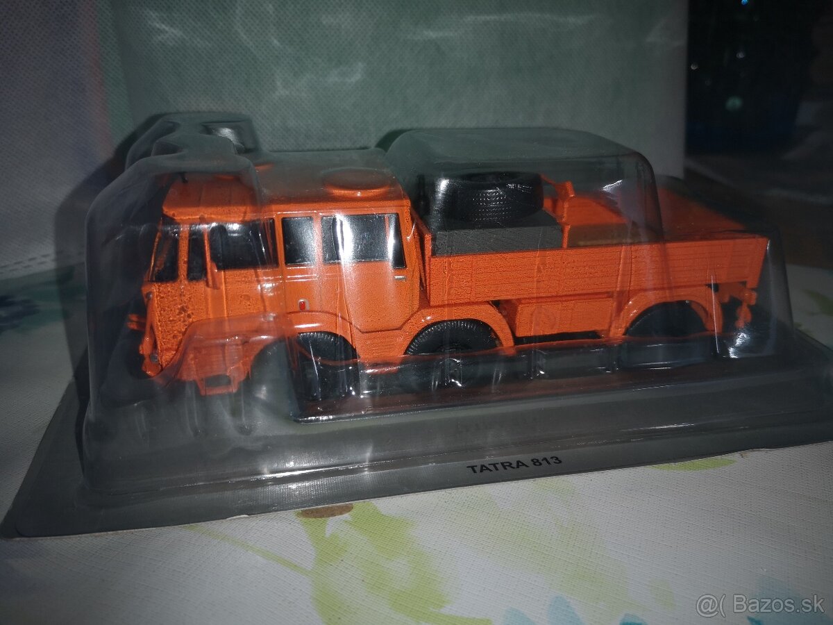 Predám kovový zberateľský model auta Tatra 813.