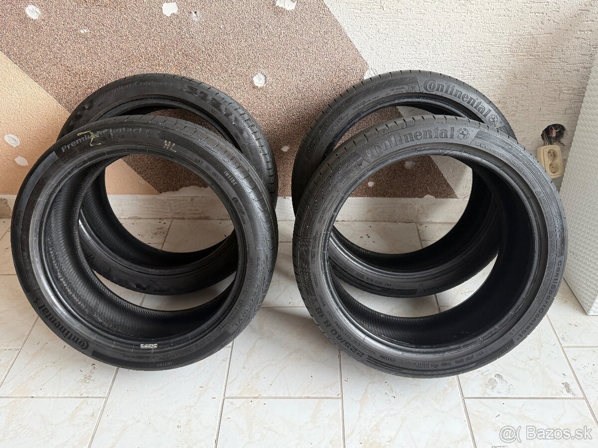 Predám letné pneu Continental 225/40/R18