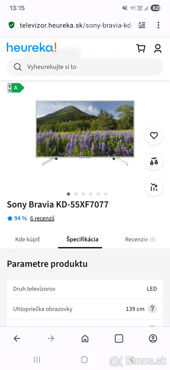Sony Bravia KD-55XF7077