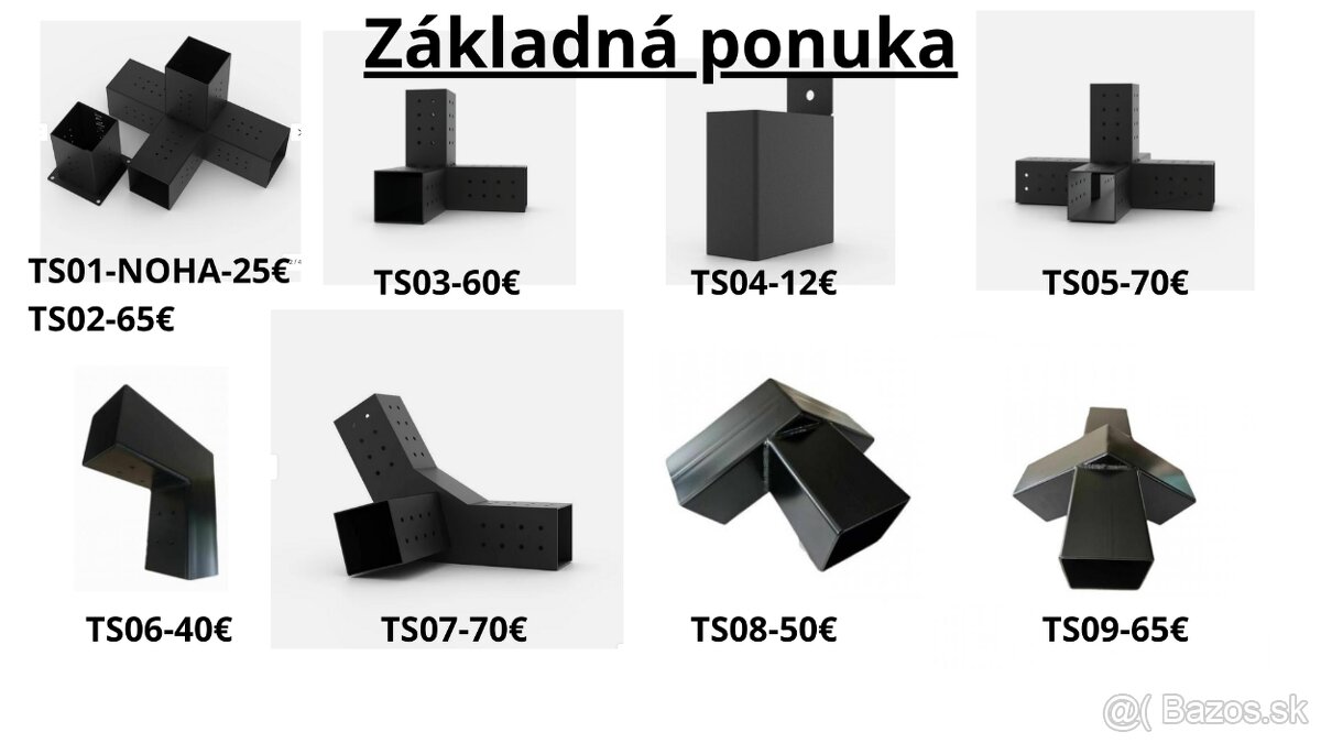 Kovové trámové spojky – kvalitné, super cena