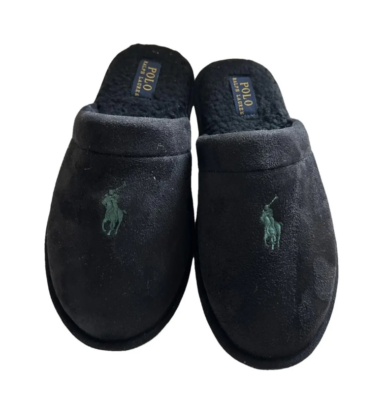 Papuče Polo Ralph Lauren - čierne, PC: 90 eur