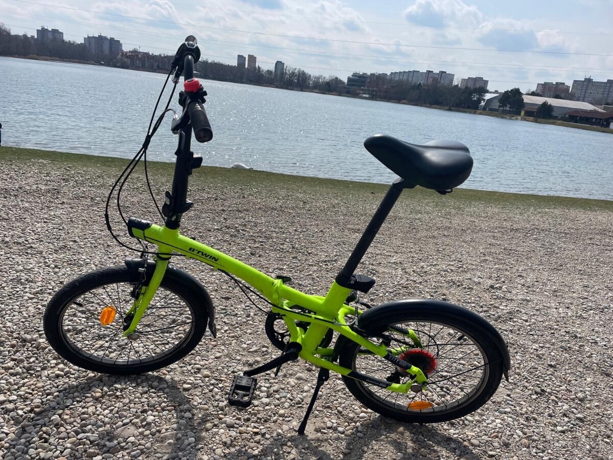 Predám skladací bicykel hliníkový Tilt 500 Decathlon.