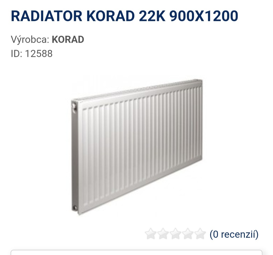 Predam radiator 90x120 22K