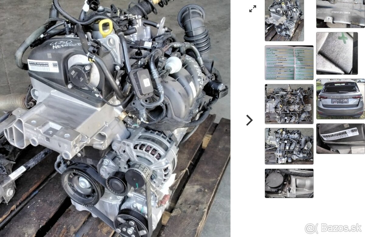 Predám MOTOR DSG KODA FABIA IV 1.0 MPI 2024 PREVODOVKA SND