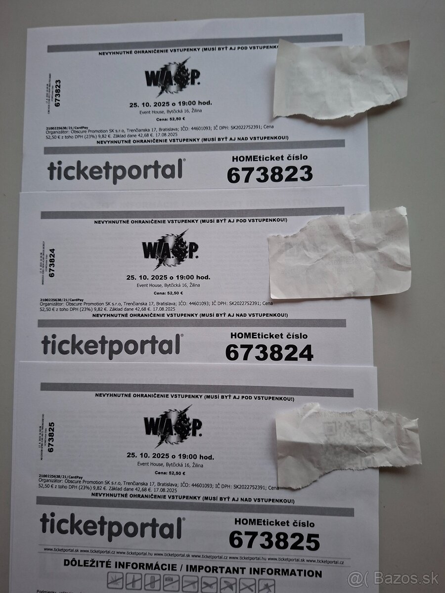 Vstupenky na koncert