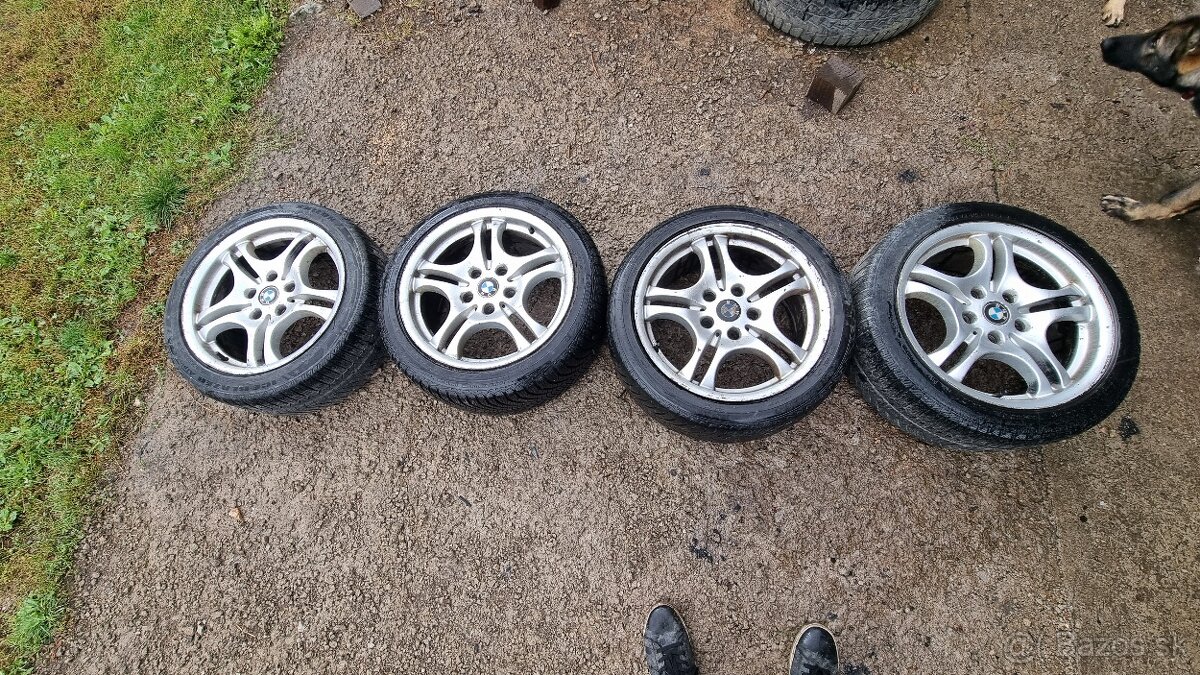 BMW E46 R17 elektrony + zimné gumy 225/45