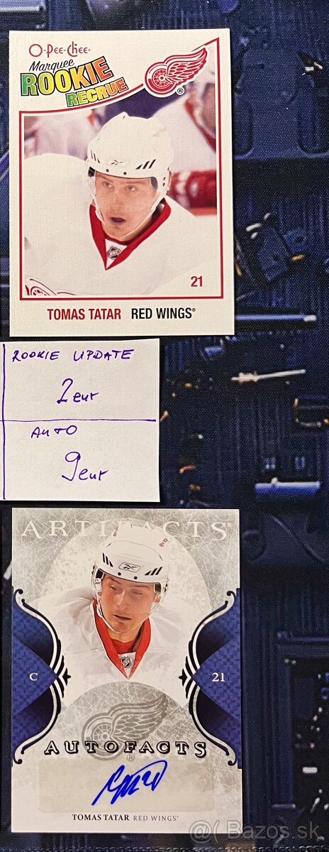 Hokejové kartičky - TOMÁŠ TATAR v NHL na PREDAJ.