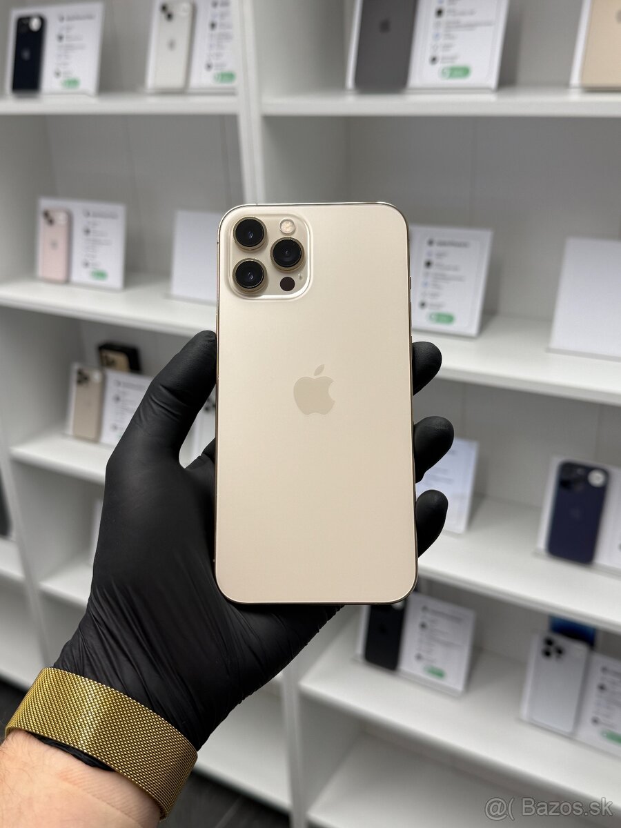 ZÁRUKA 2 ROKY / Apple iPhone 12 Pro Max 128GB Gold, 100%