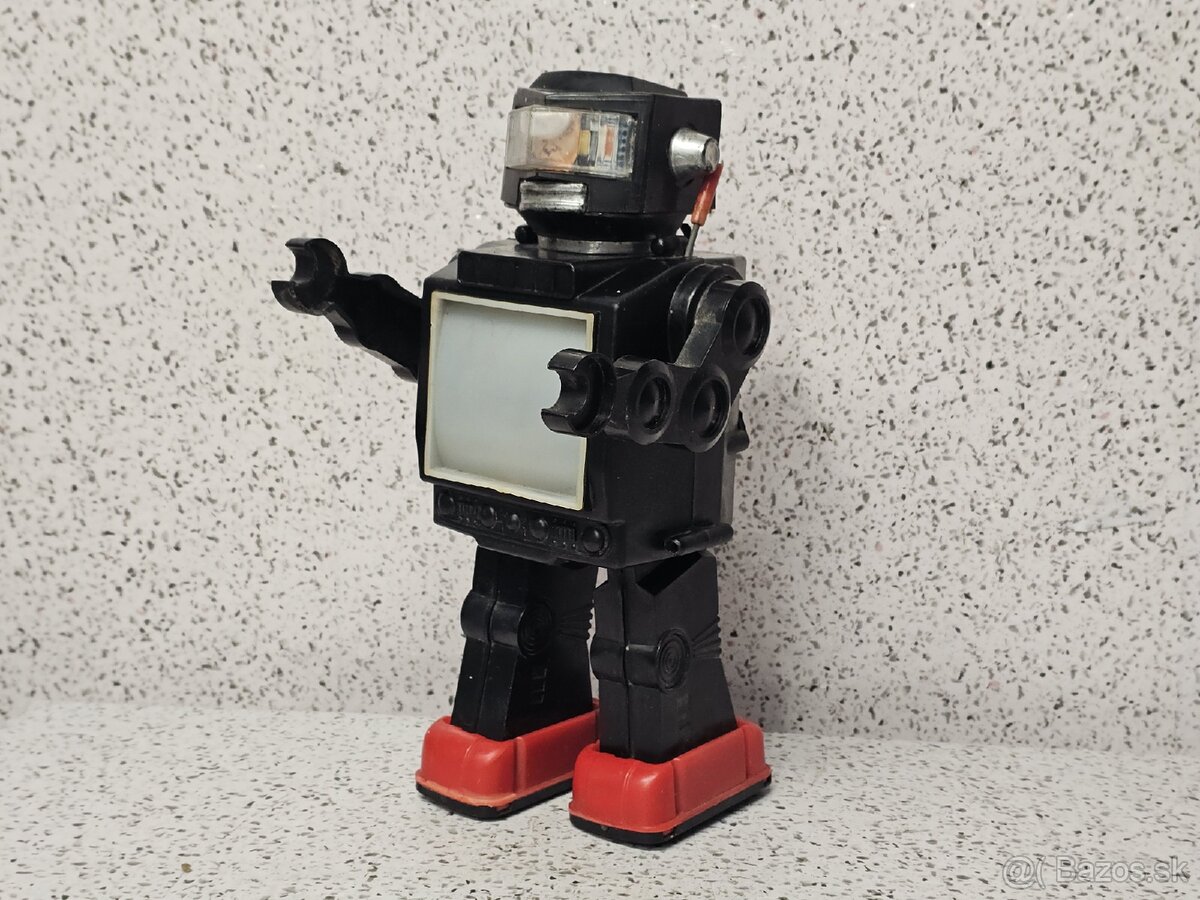 STARÁ HRAČKA TELEVÍZNY SPACE ROBOT NA BATÉRIE