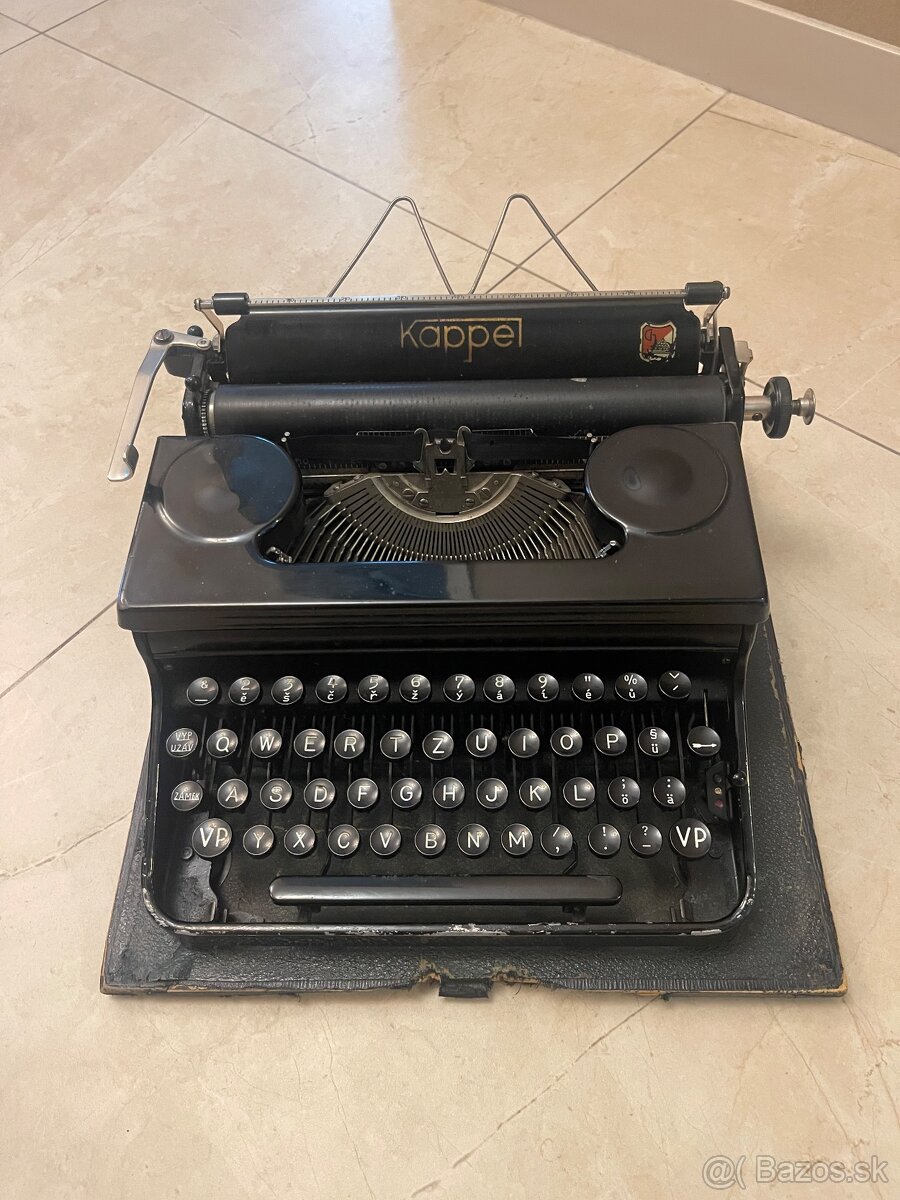 Starožitný písací stroj Kappel