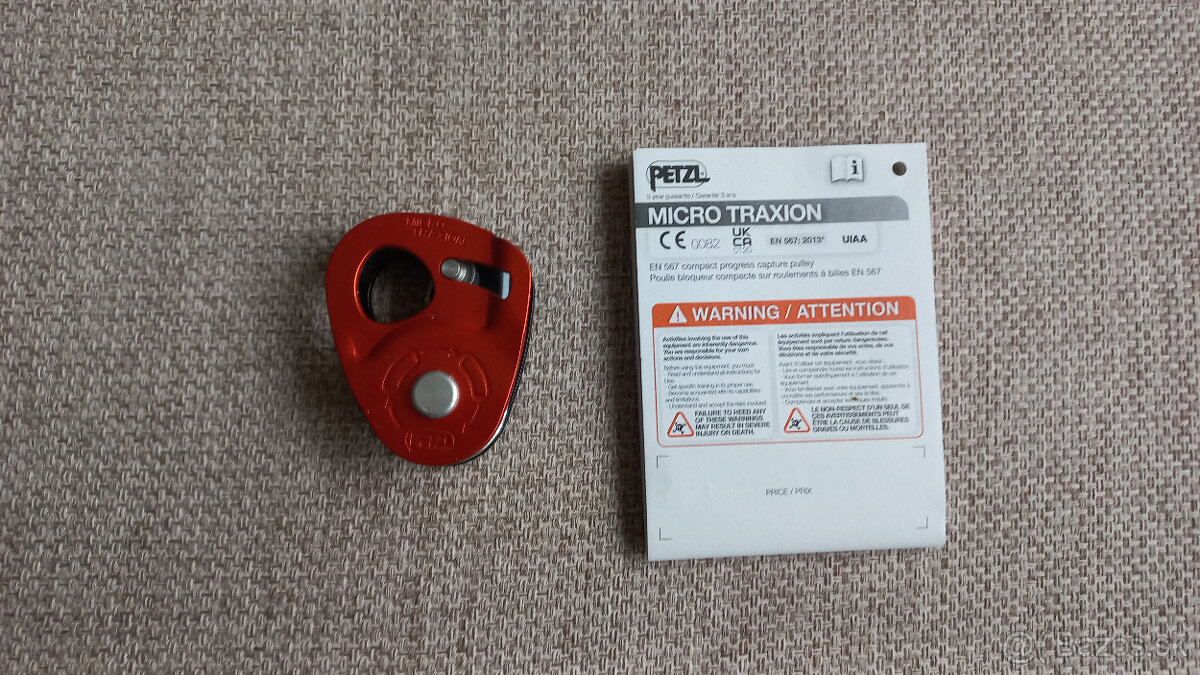 Predám Petzl Micro Traxion, kladka, blokant