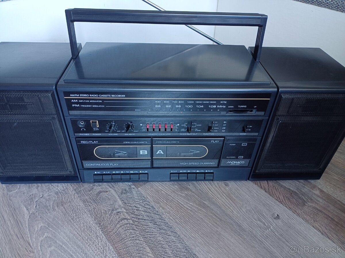 Monako AWR420 radiomagnetofon retro 2 kazeťák