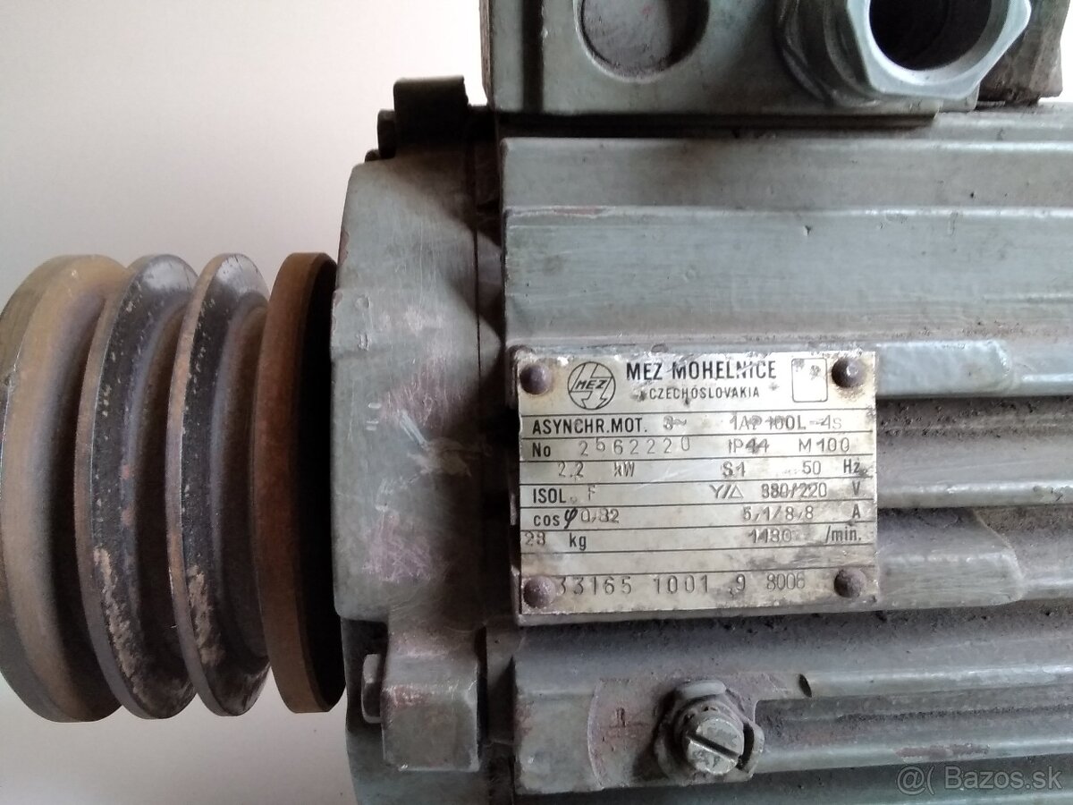 Predám elektromotor 2,2kw 1480ot