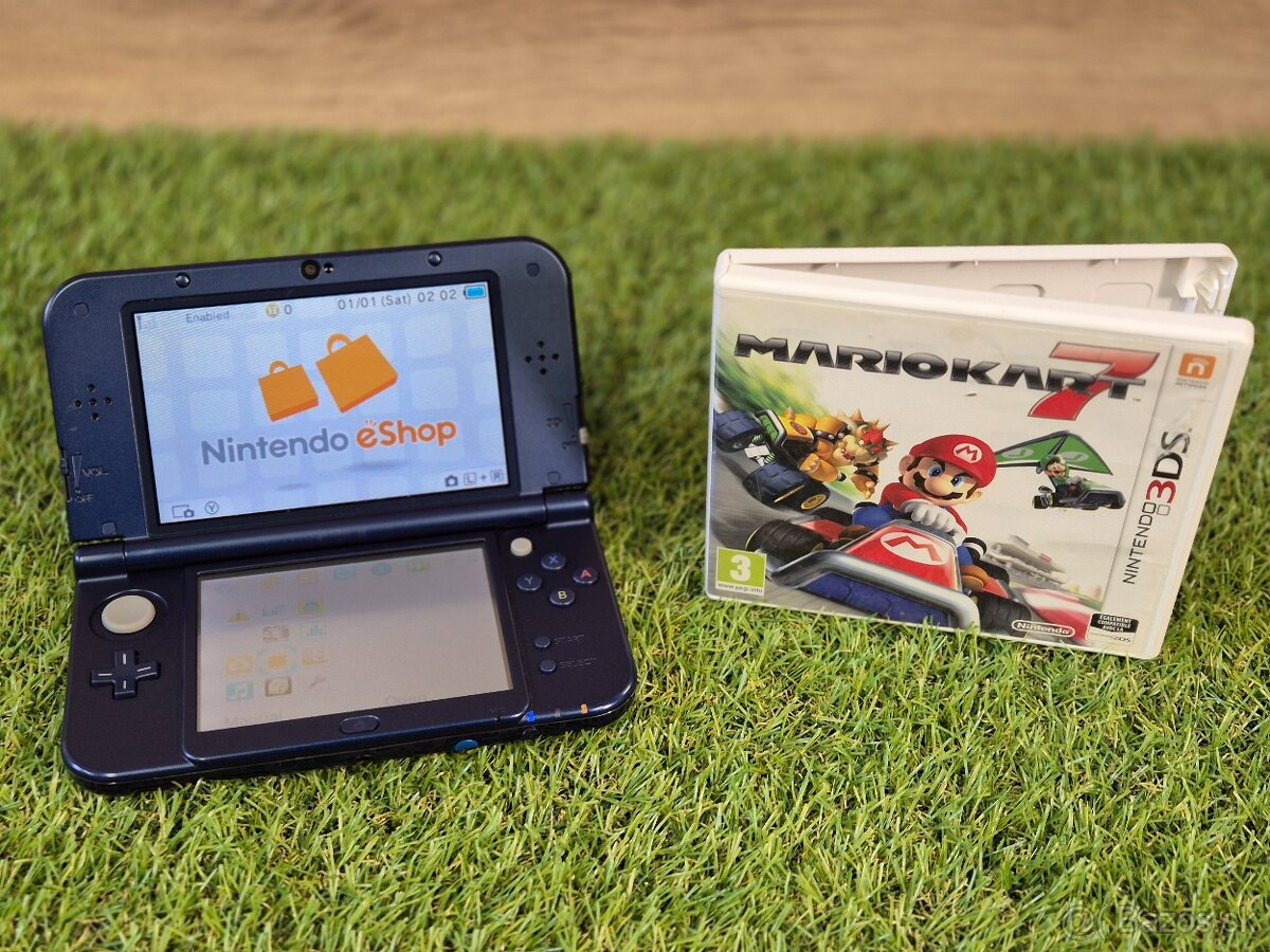 Nintendo New 3DS XL, modré, Mario Kart 7