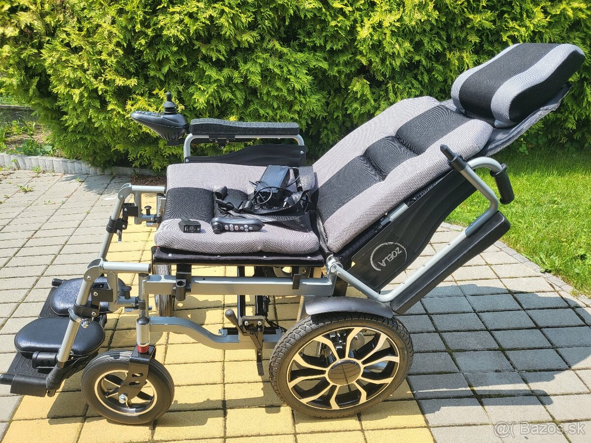 elektrický invalidný vozík XL 53cm do170kg novy 10km/h