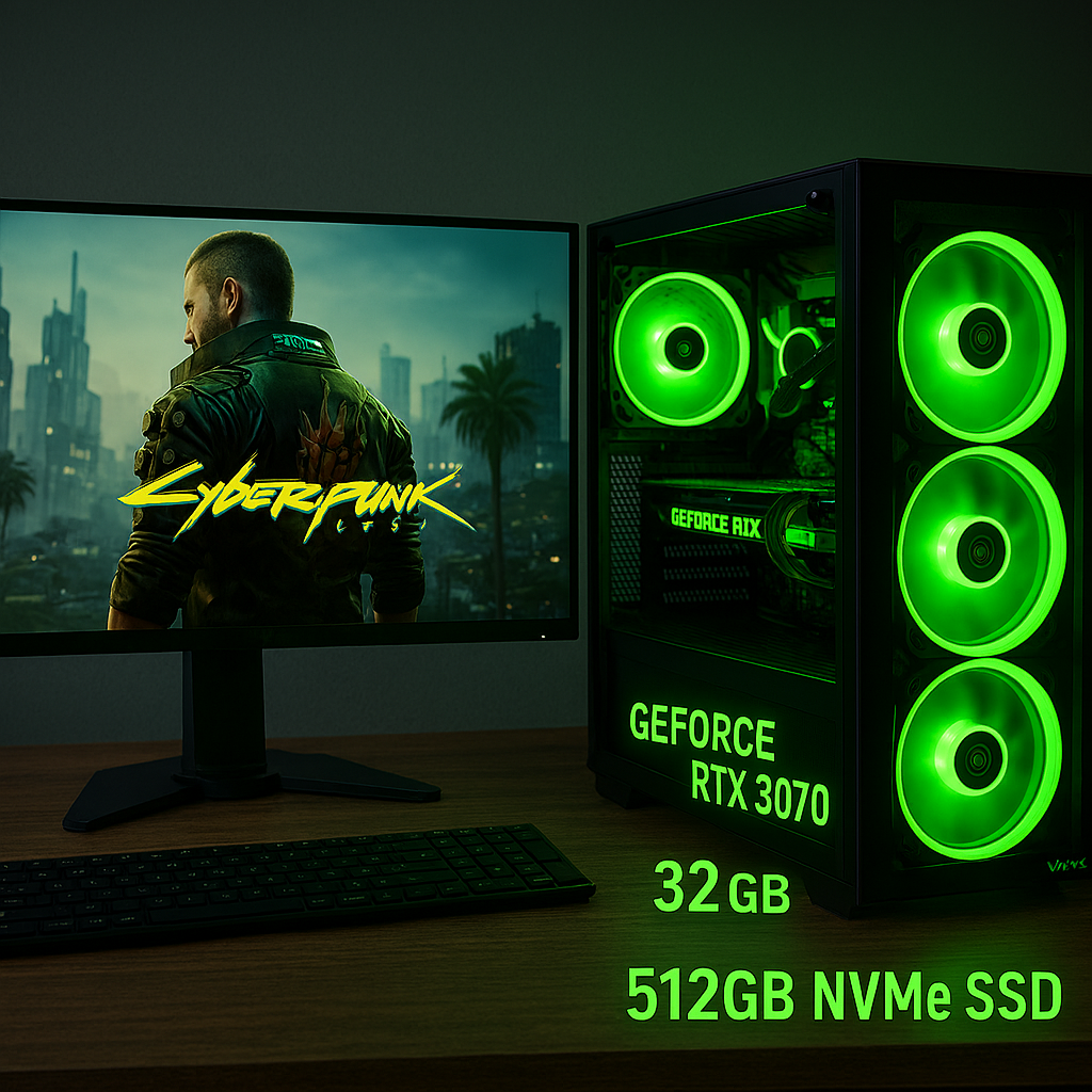 Herný výkonný PC – RTX 3070 Suprim/ Ryzen 7/32GB RAM/NVMe/DO