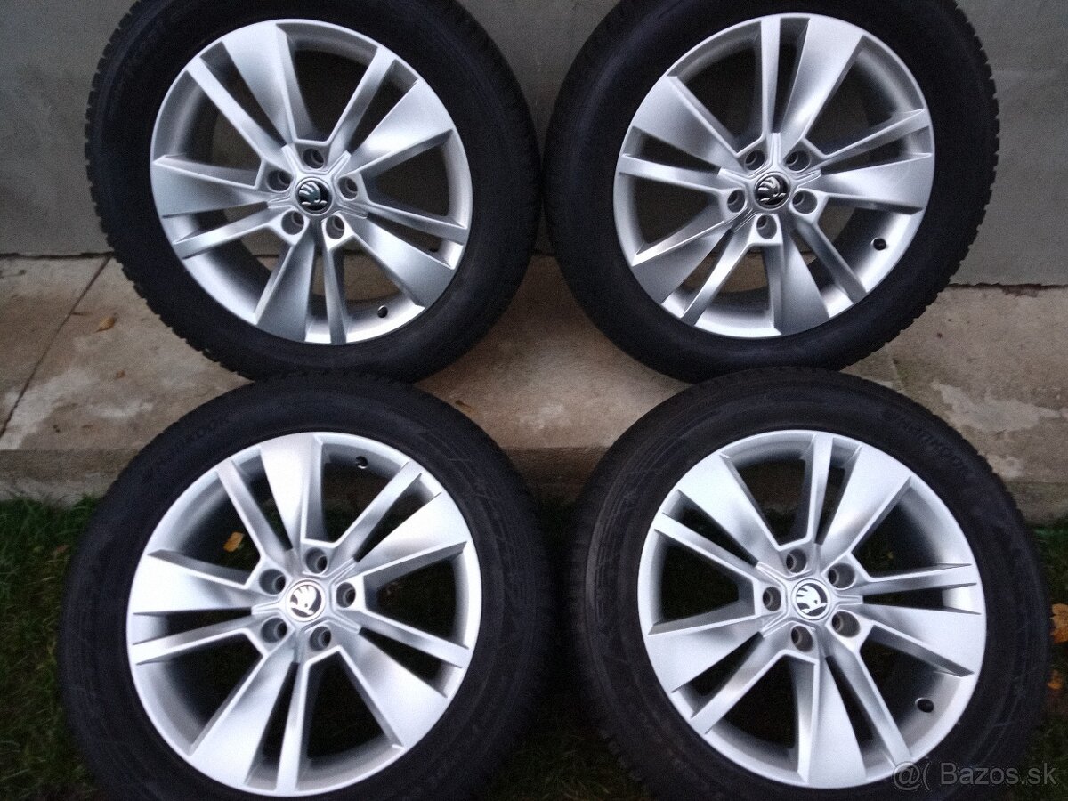 18"5x112 ET 43....235/55 R18... Škoda Kodiaq zimná sada