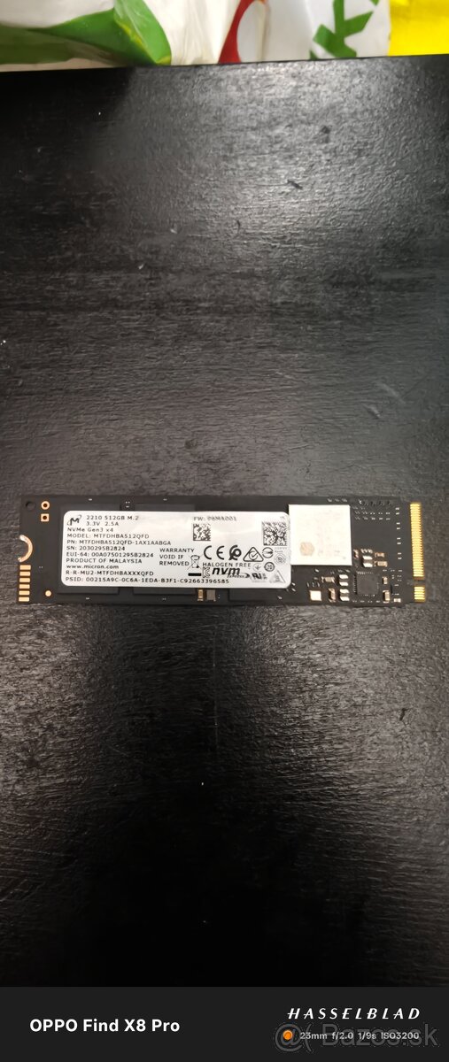 512Gb NVMe 2280 Micron M.2