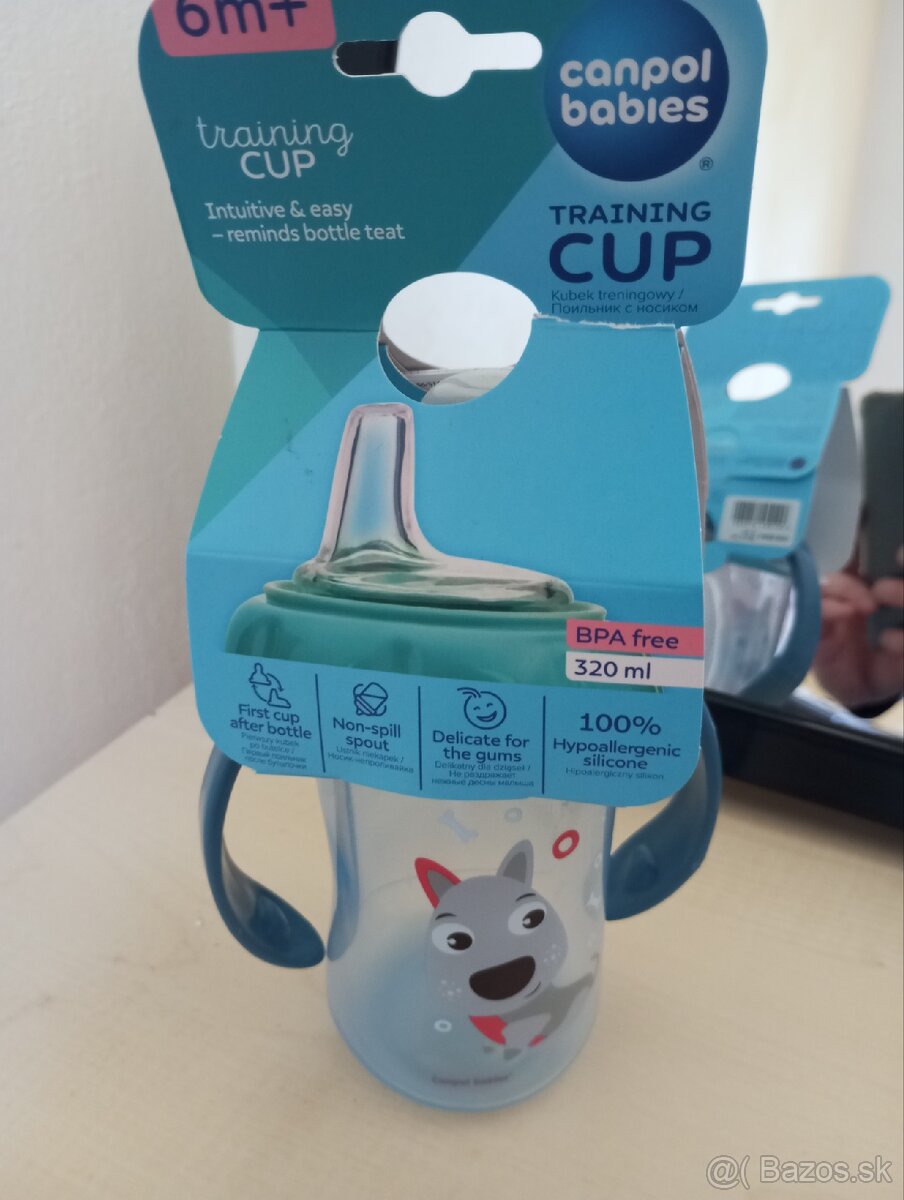 Detská fľaša Canpol 6m+ silikónová