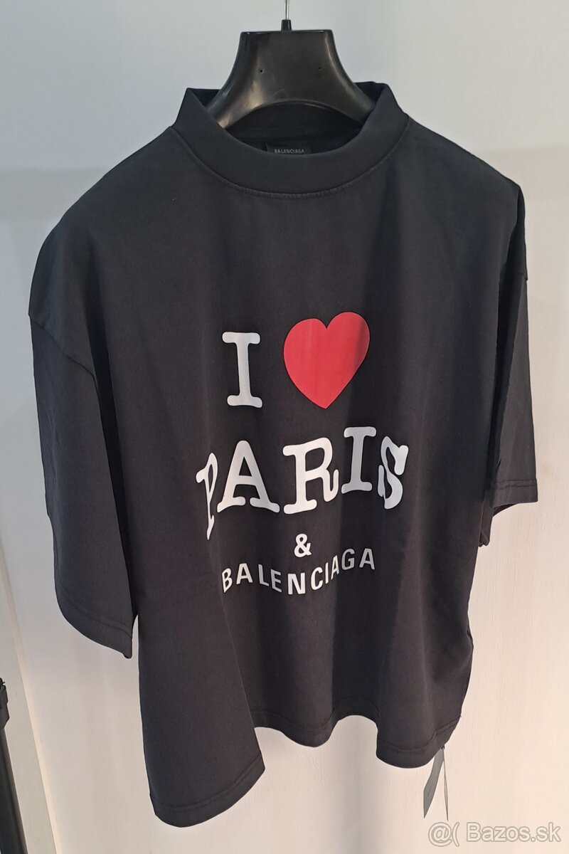 BALENCIAGA DAMSKE TRIKO-OVERSIZED-CROPPED