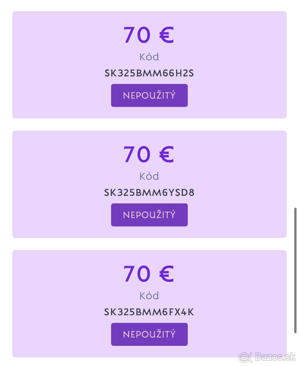 Dajana Rodriguez poukazy na 70€