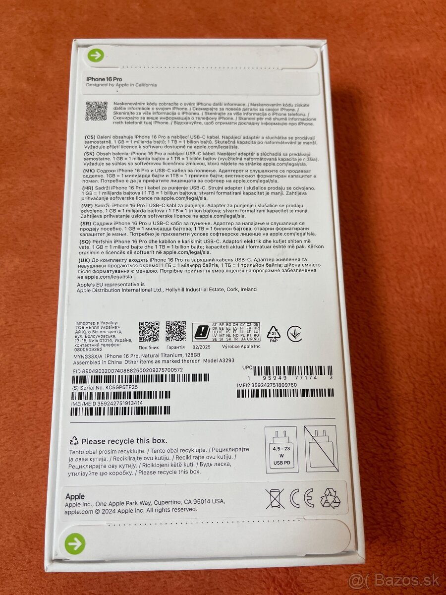 Iphone 16 pro 128gb