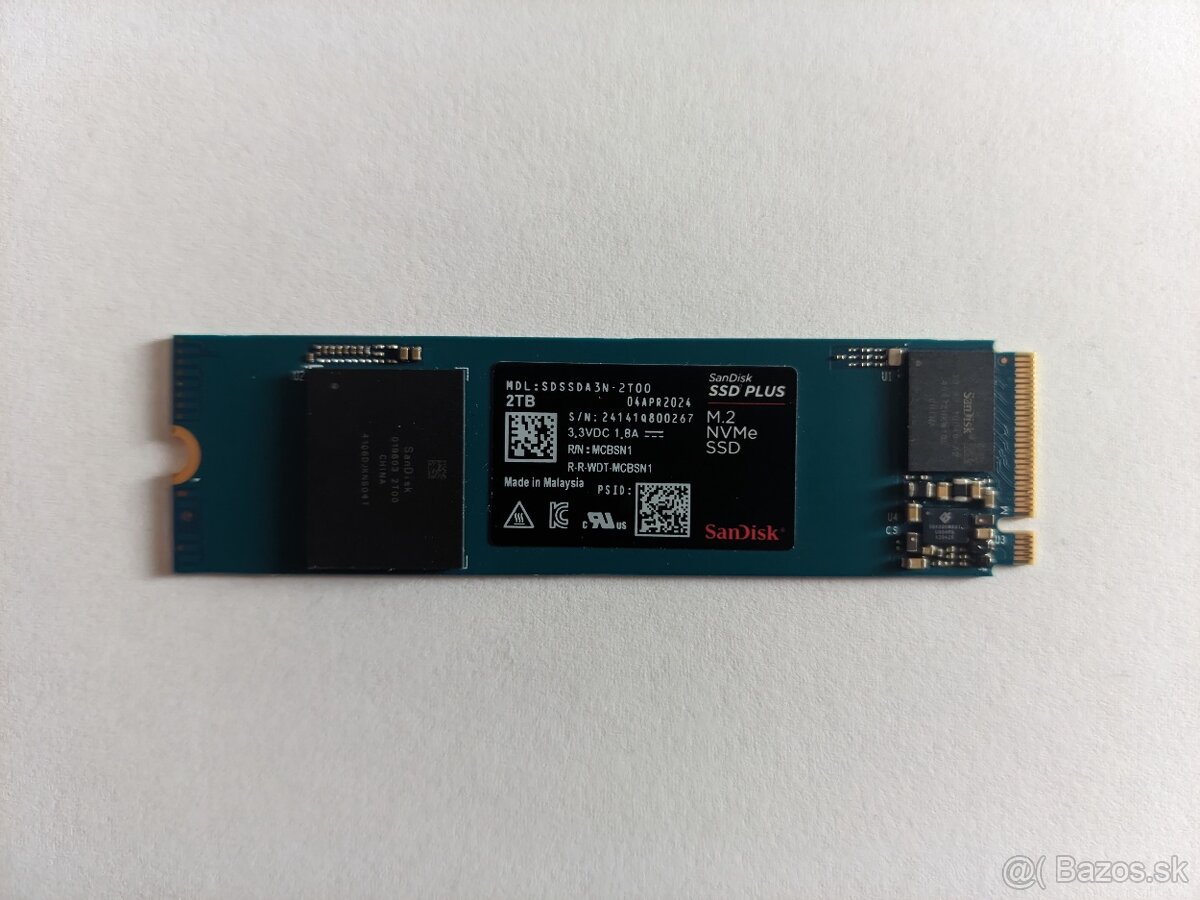 SanDisk SSD Plus 2TB, M.2 2280, NVMe