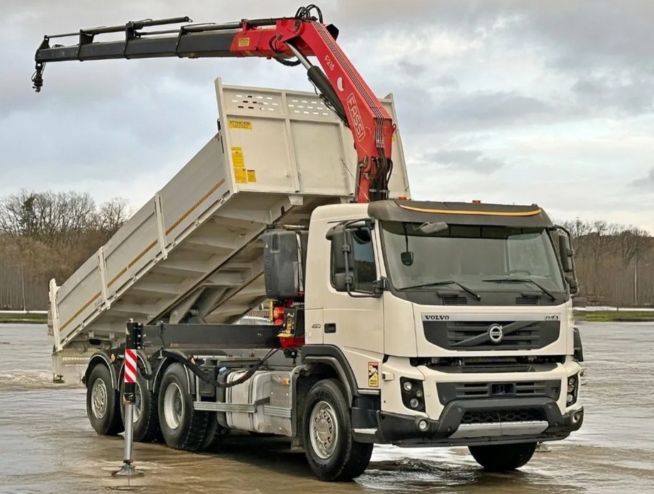 9246 - Volvo FMX 450 - 8x4 – Sklápěč/Valník + HR-FASSI F215A