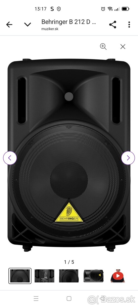Behringer B 212 D EUROLIVE Aktívny reprobox