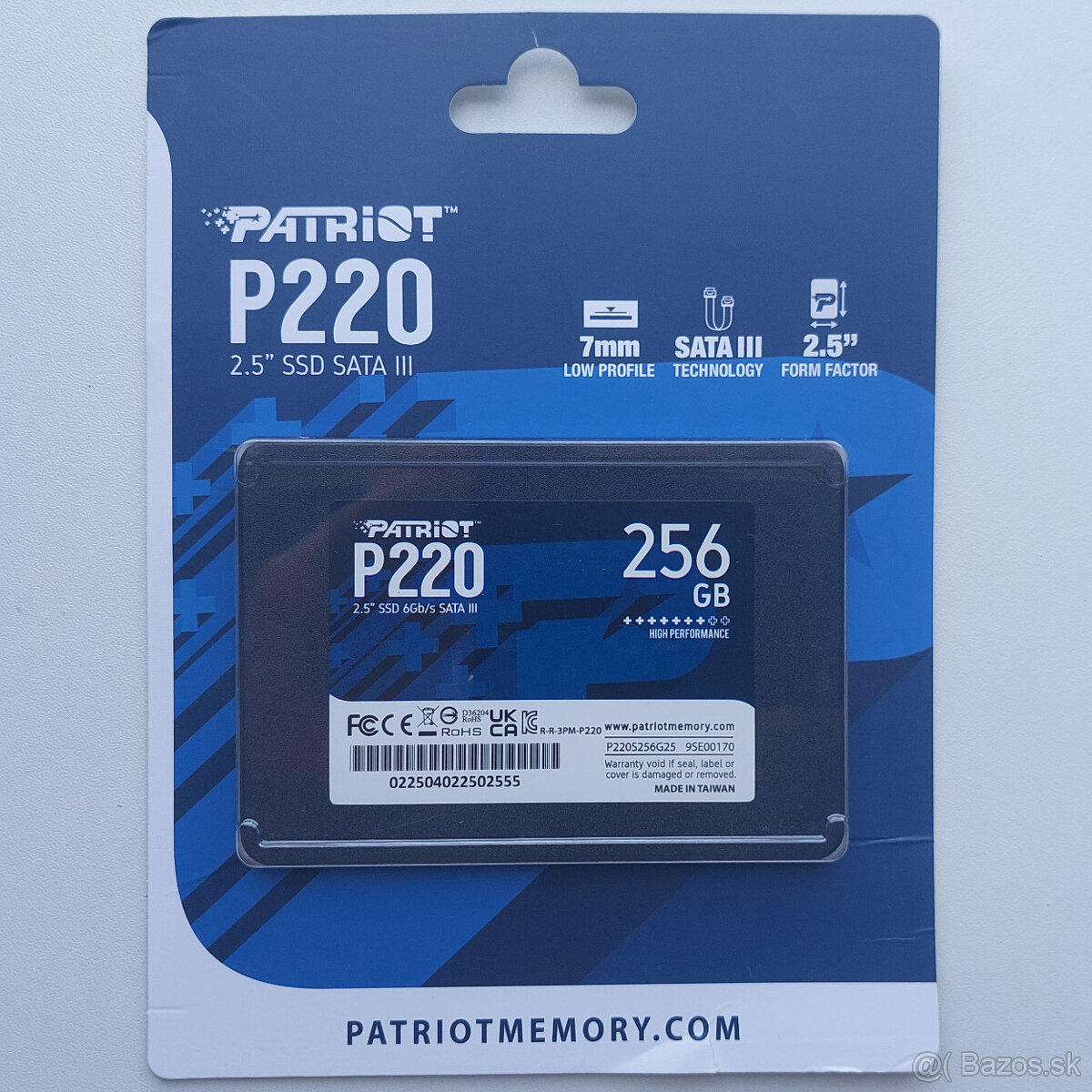 Patriot P220 256GB (nove)