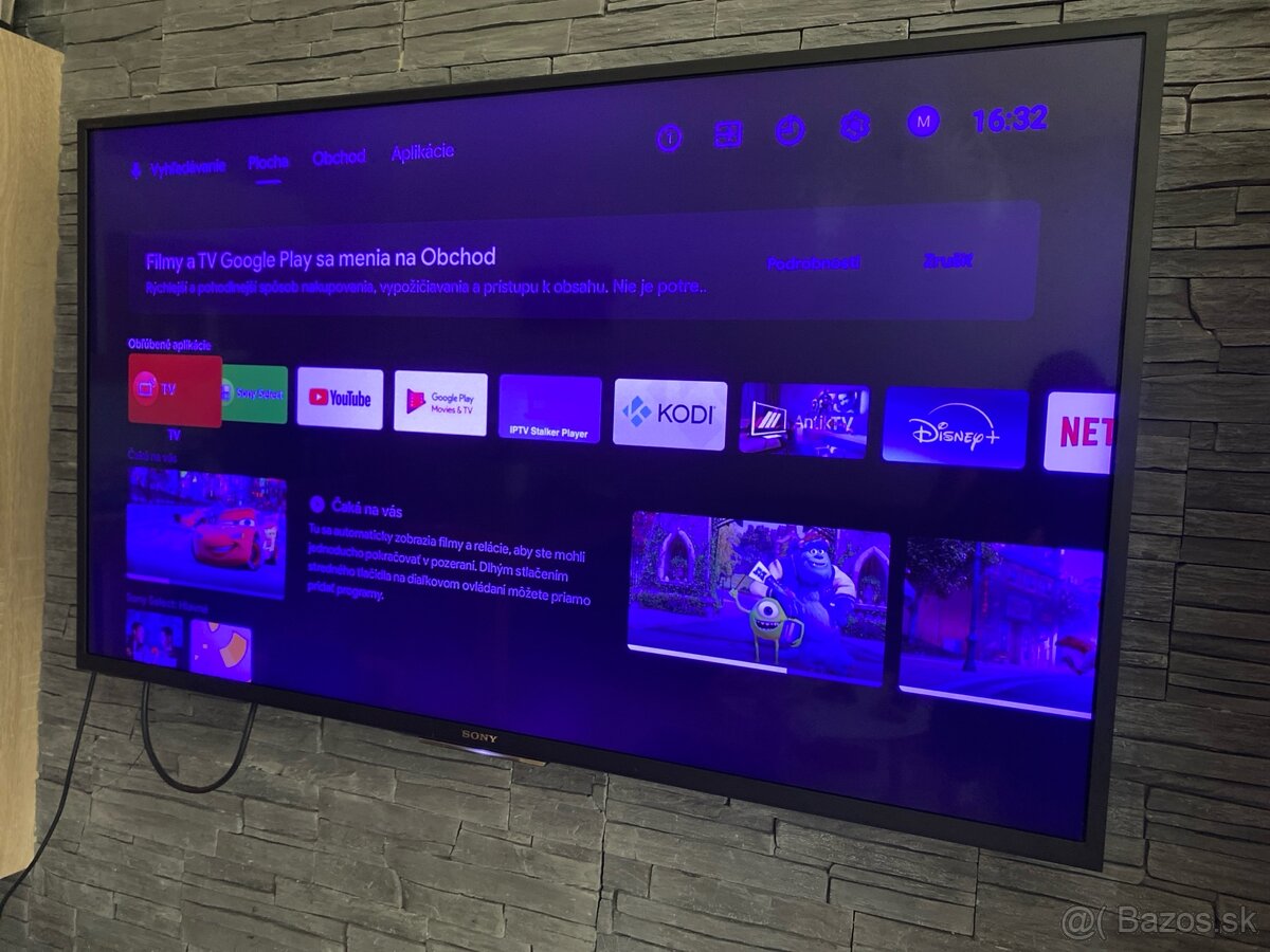 Predám Android TV Sony – YouTube, Netflix